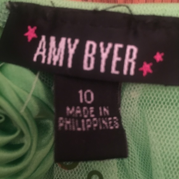 Amy Byer Green Sparkle Dress - Picture 3 of 3